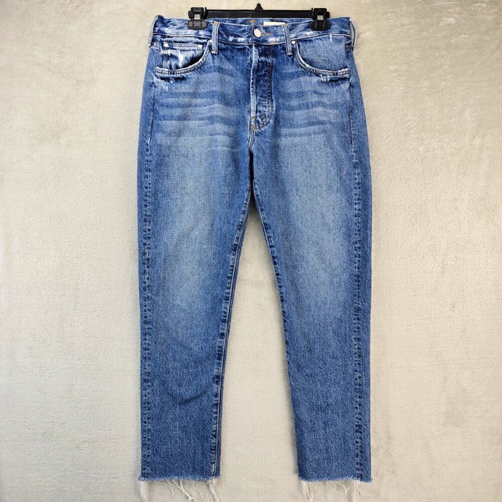 MOTHER MR The Chaser Ankle Cuff Fray Jeans 34 (32x29) In Day the Life of Daniel